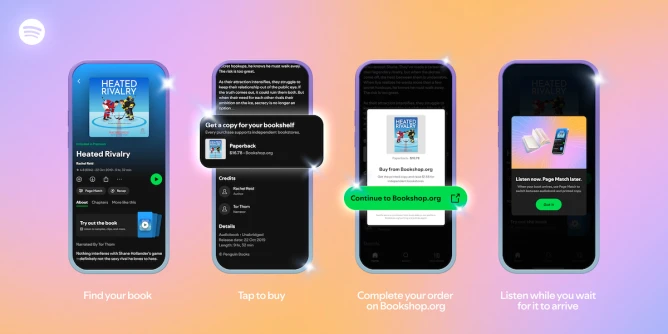 Spotify launches the ability to purchase physical books in the us and uk 